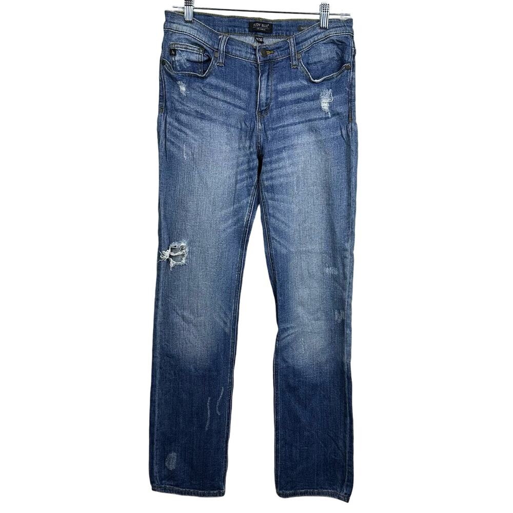 Judy Blue Skinny Fit Distressed Mid Rise Denim Blue Jeans Women’s Size 11/30